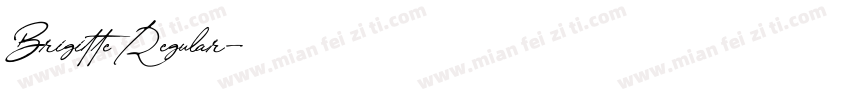 Brigitte Regular字体转换